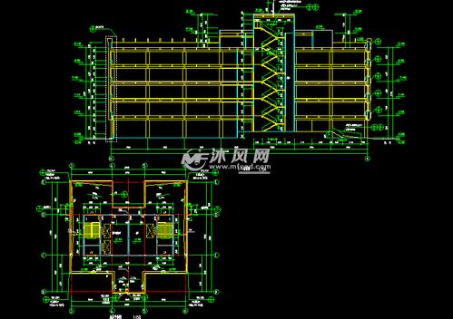 21420平米五层厂房房屋设计平面结构施工图
